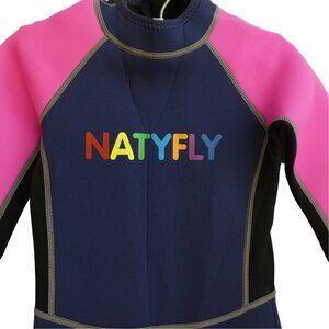 Natyfly Kids Wetsuit 2mm Neoprene Thermal Swimsuit Full Water Sports Girls L